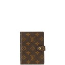 ルイ ヴィトン モノグラム アジェンダPM 手帳カバー R20005 ブラウン PVC レザー レディース LOUIS VUITTON 【中古】