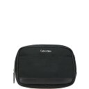 カルバンクライン ポーチ コスメポーチ ブラック ナイロン 合成皮革 レディース Calvin Klein 【中古】(4)