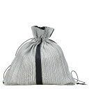 イッセイミヤケ プリーツ 巾着 リュック バックパック グレー ブラック ポリエステル レディース ISSEY MIYAKE 【中古】