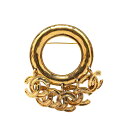 シャネル ヴィンテージ ココマーク ブローチ ゴールド メッキ レディース CHANEL 【中古】