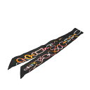 エルメス ツイリー Do Re Boucles ド レ ブックル スカーフ ブラック マルチカラー シルク レディース HERMES 【中古】
