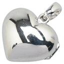 K18WG ホワイトゴールド ハート モチーフ ペンダントトップ ロケット レディース 【中古】