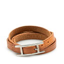 エルメス アピ3 ブレスレット ブラウン レザー レディース HERMES 【中古】