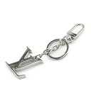 ルイ ヴィトン ポルトクレ LVイニシャル バッグチャーム キーホルダー M01192 シルバー メタル レディース LOUIS VUITTON 【中古】