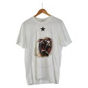 ジバンシー 16AW モンキーブラザーズ 半袖Tシャツ サイズ:L ホワイト コットン メンズ Givenchy 【中古】
