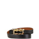 エルメス アタメ ベルト 65 ブラック ブラウン ボックスカーフ クシュベル レディース HERMES 【中古】