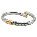 ブルガリ ドッピオ クオーレ バングル ステンレススチール K18YG イエローゴールド レディース BVLGARI 【中古】