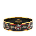 エルメス エマイユGM バングル ゴールド ブラック マルチカラー メッキ レディース HERMES 【中古】(4)