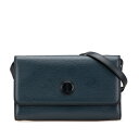 グッチ 斜め掛け ショルダーバッグ ブルー レザー レディース GUCCI 【中古】