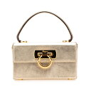 サルヴァトーレフェラガモ ガンチーニ バニティバッグ ハンドバッグ AQ-216154 ゴールド レザー レディース Salvatore Ferragamo 【...