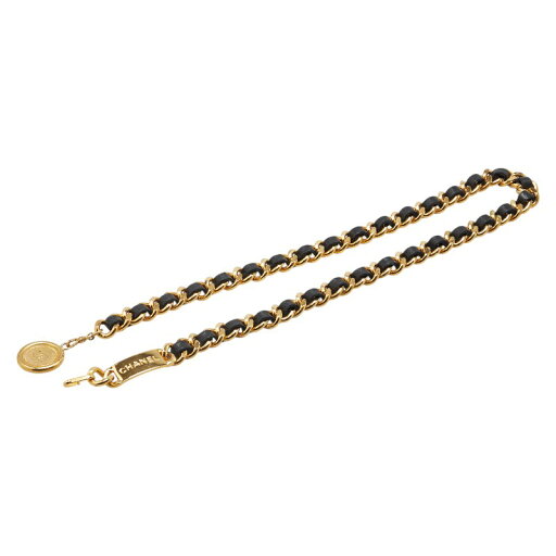 シャネル ココマーク 31 RUE CAMBON PARIS ベルト ゴールド ブラック メッキ レザー レディース CHANEL 【中古】 シャネル ココマーク 31 RUE CAMBON PARIS ベルト ゴールド ブラック メッキ レザー レディース CHANEL 【中古】