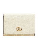 グッチ GGスプリーム カードケース 474748 ベージュ アイボリー レザー PVC レディース GUCCI 【中古】