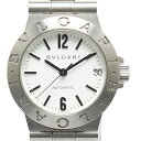 ブルガリ ディアゴノ スポーツ 腕時計 LCV29S 自動巻き ホワイト文字盤 ステンレススチール レディース BVLGARI 【中古】