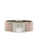 エルメス クリッククラックH PM ブレスレット シルバー ベージュ メタル レディース HERMES 【中古】