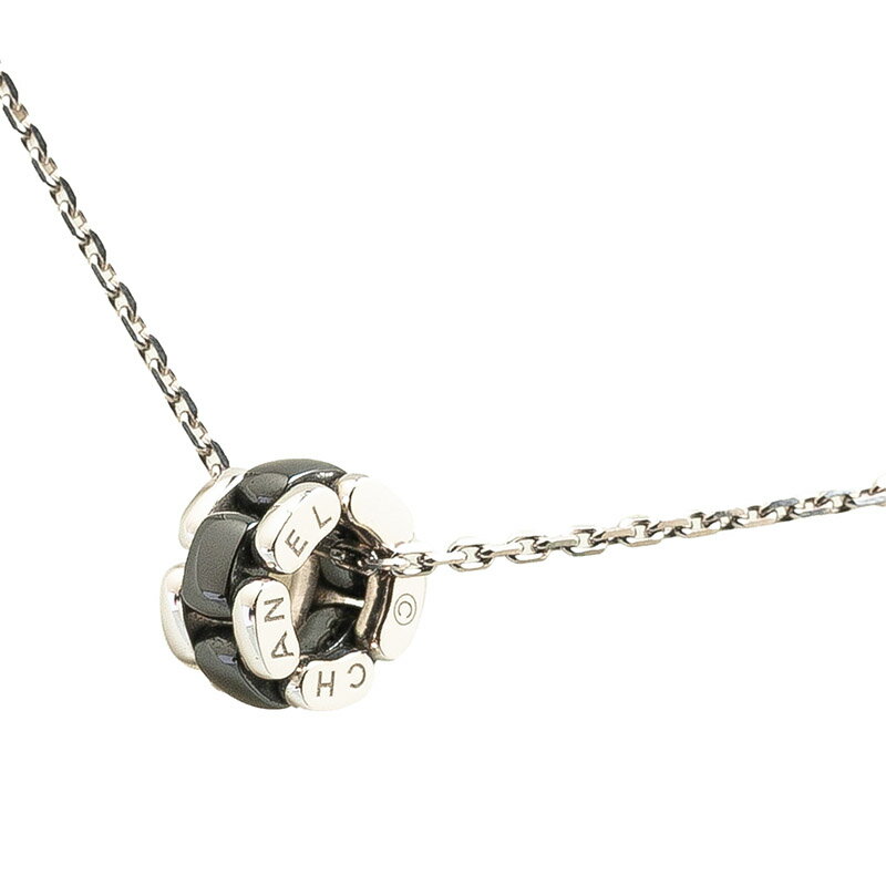 【スパンコールが素敵♪】CHANEL ネックレス シルバー&ブラック 楽天市場】シャネル ネックレス ブラック シルバーの通販