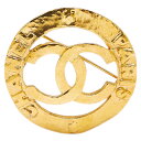 シャネル ヴィンテージ ココマーク ブローチ ゴールド メッキ レディース CHANEL 【中古】