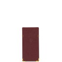 カルティエ マストライン メガネケース ワインレッド ボルドー レザー レディース CARTIER 【中古】
