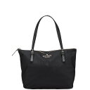 ケイトスペード ロゴ トートバッグ ハンドバッグ ブラック ナイロン レザー レディース Kate Spade 【中古】