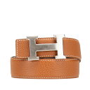 エルメス コンスタンスH リバーシブル ベルト サイズ:70 ブラウン トリヨンクレマンス スイフト レディース HERMES 【中古】