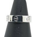 カルティエ ラブリング リング 指輪 #61 K18WG ホワイトゴールド メンズ CARTIER 【中古】