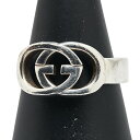 グッチ インターロッキングG リング 指輪 #18 SV925 シルバー メンズ GUCCI 【中古】