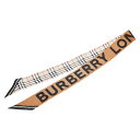 バーバリー ノバチェック ロゴ スカーフ ベージュ マルチカラー シルク レディース BURBERRY 【中古】