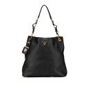 プラダ ワンショルダーバッグ BR4892 ブラック カーフレザー レディース PRADA 【中古】