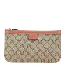 グッチ GGスプリーム スター 星 付属ポーチ 309498 ベージュ ピンク PVC レザー レディース GUCCI 【中古】(4)