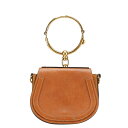 クロエ ナイル ハンドバッグ ブラウン レザー レディース Chloe 【中古】