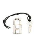 エルメス カデナ 南京錠 キー セット シルバー メタル レディース HERMES 【中古】