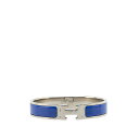 エルメス クリックH PM ブレスレット シルバー ブルー メタル レディース HERMES 【中古】