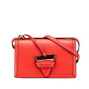 ロエベ バルセロナ ショルダーバッグ レッド レザー レディース LOEWE 【中古】
