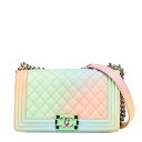 シャネル ボーイシャネル ココマーク チェーン ショルダーバッグ マルチカラー キャビアスキン レディース CHANEL 【中古】