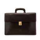 ロエベ アナグラム ブリーフケース ビジネスバッグ ブラウン レザー メンズ LOEWE 【中古】