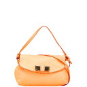 クロエ リリィ リボン ハンドバッグ ショルダーバッグ 2WAY オレンジ レザー レディース Chloe 【中古】