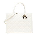 ディオール カナージュ レディディオール ショルダーバッグ ハンドバッグ 2WAY ホワイト ラムスキン レディース Dior 【中古】