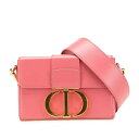 ディオール 30 モンテーニュ ショルダーバッグ ピンク レザー レディース Dior 【中古】