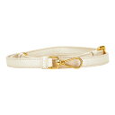 プラダ ショルダーストラップ アイボリー ゴールド レザー レディース PRADA 【中古】