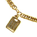 シャネル 31 RUE CAMBON カンボン プレート ネックレス ゴールド メッキ レディース CHANEL 【中古】