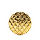 シャネル ヴィンテージ マトラッセ ココマーク ブローチ ゴールド メッキ レディース CHANEL 【中古】