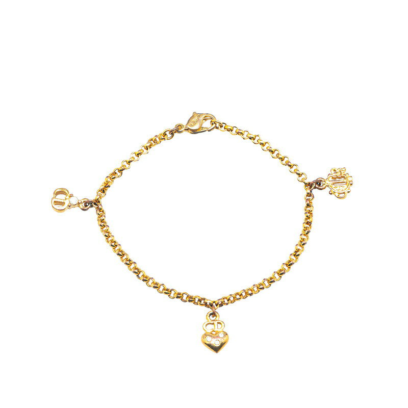 【DIOR】ディオール リボン ゴールド チェーンブレスレット 楽天市場】ブレスレット(ブランドディオール・モチーフハート