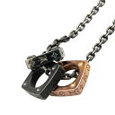 ルイ ヴィトン モノグラム ボールド ネックレス M01191 シルバー ブラック ステンレススチール メンズ LOUIS VUITTON 【中古】