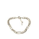 ディオール ロゴ ブレスレット シルバー メタル レディース Dior 【中古】