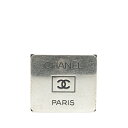 シャネル ココマーク プレート ネームタグ ブローチ シルバー メタル レディース CHANEL 【中古】