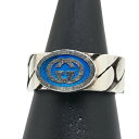 グッチ インターロッキングG チェーン リング 指輪 #19 SV925 シルバー メンズ GUCCI 【中古】