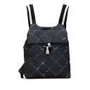 シャネル 旧トラベルライン リュック バックパック ブラック ナイロン レディース CHANEL 【中古】