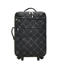 シャネル 旧トラベルライン キャリーバッグ ブラック ナイロン レディース CHANEL 【中古】