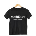 バーバリー ロゴ 半袖 Tシャツ サイズ:XS ブラック コットン レディース BURBERRY 【中古】