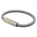 ルイ ヴィトン ダミエ グラフィット ブラスレ ディジット ブレスレット M6626D グレー レザー メタル レディース LOUIS VUITTON 【中古】
