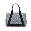 バレンシアガ ネイビーカバスM ハンドバッグ トートバッグ 581292 グレー ブラック PVC レザー レディース BALENCIAGA 【中古】